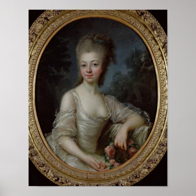 Affiche Portrait d'une jeune fille, 1775 (Devant)