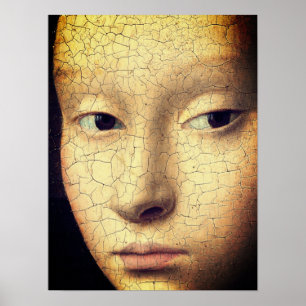 Affiche Portrait d'une jeune fille (détail)