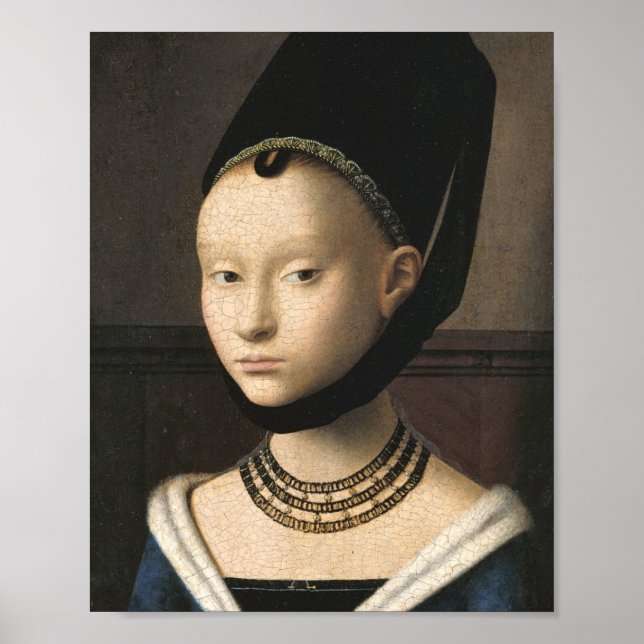Affiche Portrait D'Une Jeune Fille - Petrus Christus (Devant)