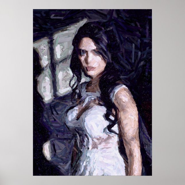 Affiche Portrait d'une mariée gothique (Devant)