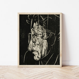 Affiche Portrait Edmund Schaeffer Albert Müller