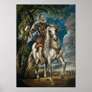Affiche Portrait équestre du duc de Lerma