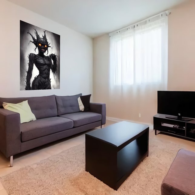 Affiche Portrait étrange de monstre morbide | Art AI (Créateur téléchargé)