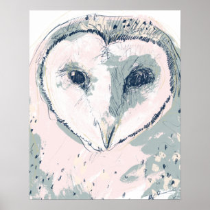 Affiche Portrait funky Owl