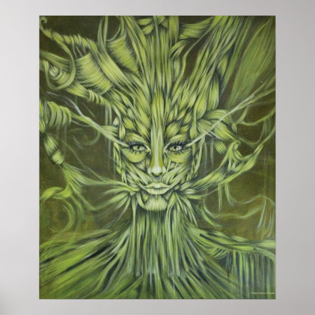 Affiche Portrait Green Isma (Devant)