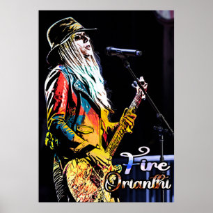 Affiche Portrait guitariste oriental