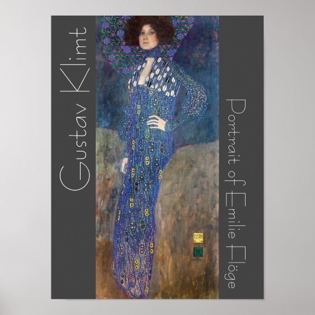 Affiche Portrait Klimt restauré de Emilie Flöge Peinture (Devant)