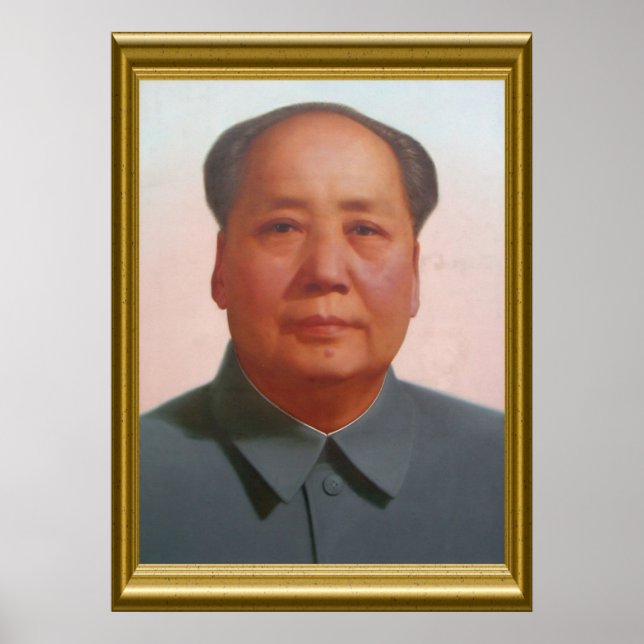 Affiche portrait mao (Devant)