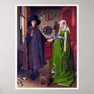 Affiche Portrait mariage de Jan Van Eyck