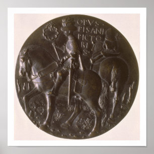 Affiche Portrait medal, reverse depicting Gianfrancesco Go