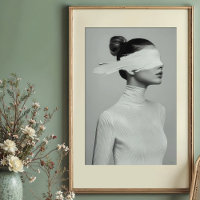 Portrait minimaliste Abstrait