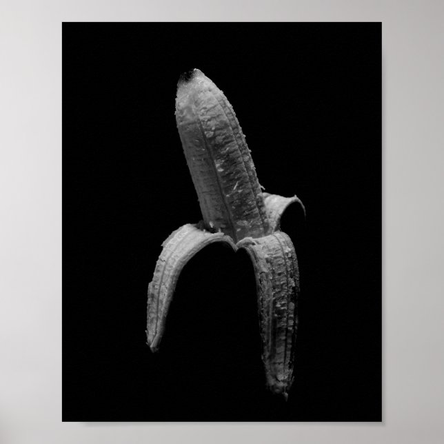 Affiche Portrait noir et blanc Banana (Devant)