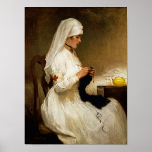 Affiche Portrait of a Nurse from the Red Cross