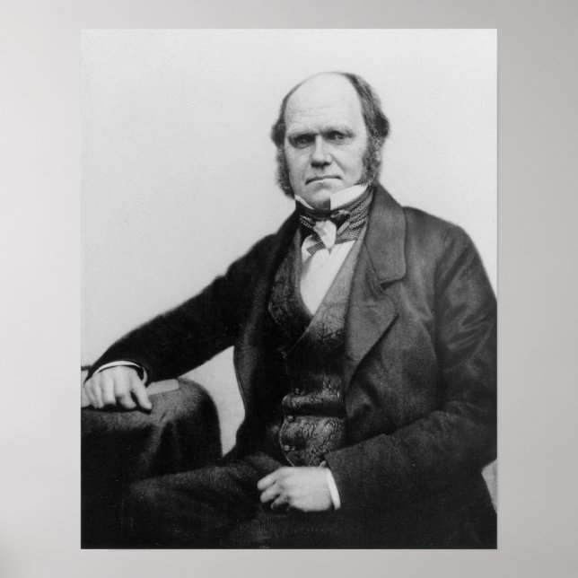 Affiche Portrait of Charles Darwin, 1854 (Devant)
