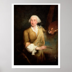 Affiche Portrait of Francesco Guardi (1712-93) (oil on can