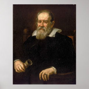 Affiche Portrait of Galileo Galilei by Justus Sustermans