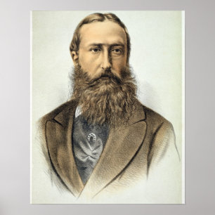 Affiche Portrait of Leopold II (1835-1909), King of Belgiu