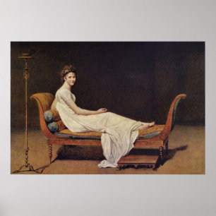Affiche Portrait of Madame Recamier by Jacques-Louis David