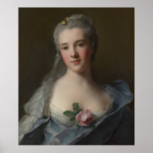 Affiche Portrait of Manon Balletti - Jean-Marc Nattier