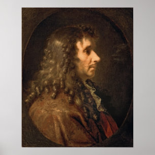 Affiche Portrait of Moliere 1660