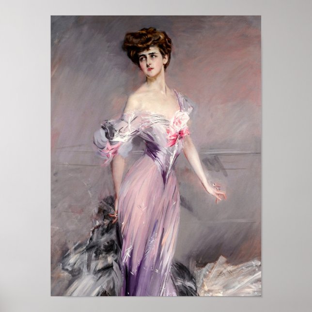 Affiche Portrait of Mrs Howard-Johnston by Boldini (Devant)