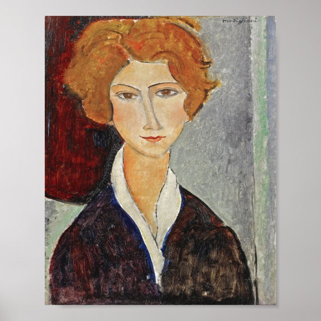 Affiche Portrait of Woman, Modigliani (Devant)
