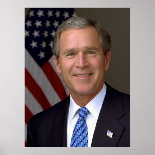 Affiche portrait officiel de George W. Bush