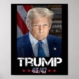 Affiche Portrait Officiel De Trump 4547 Jour De L'Inaugura