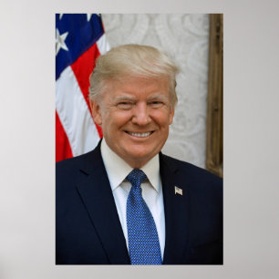 Affiche Portrait officiel du président Donald Trump 2017