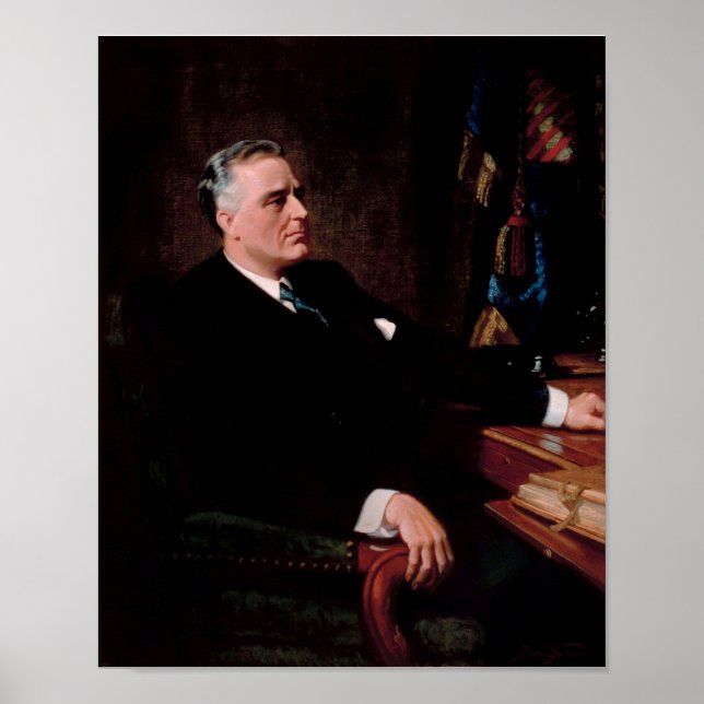 Affiche Portrait officiel FDR (Devant)