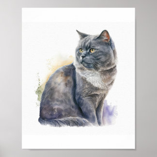 Affiche Portrait personnalisé pour animaux de compagnie, c