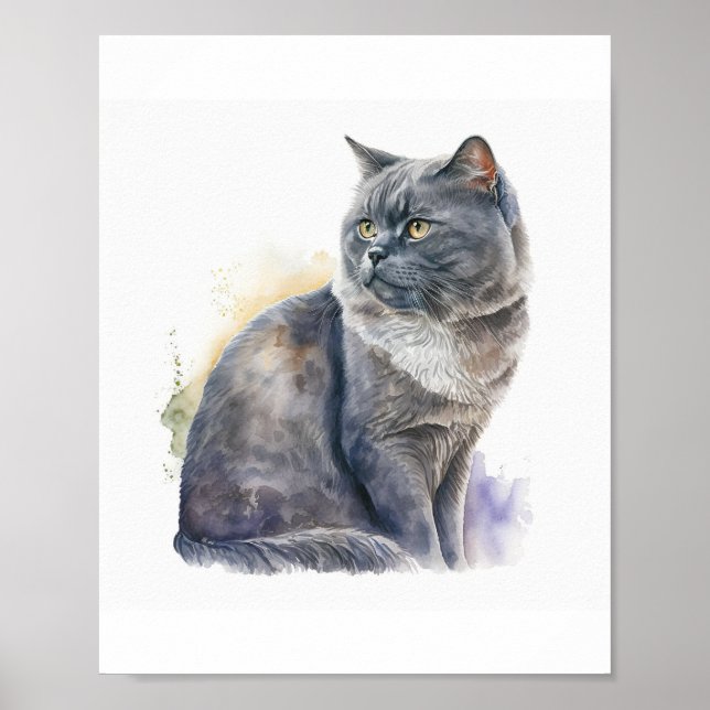 Affiche Portrait personnalisé pour animaux de compagnie, c (Devant)
