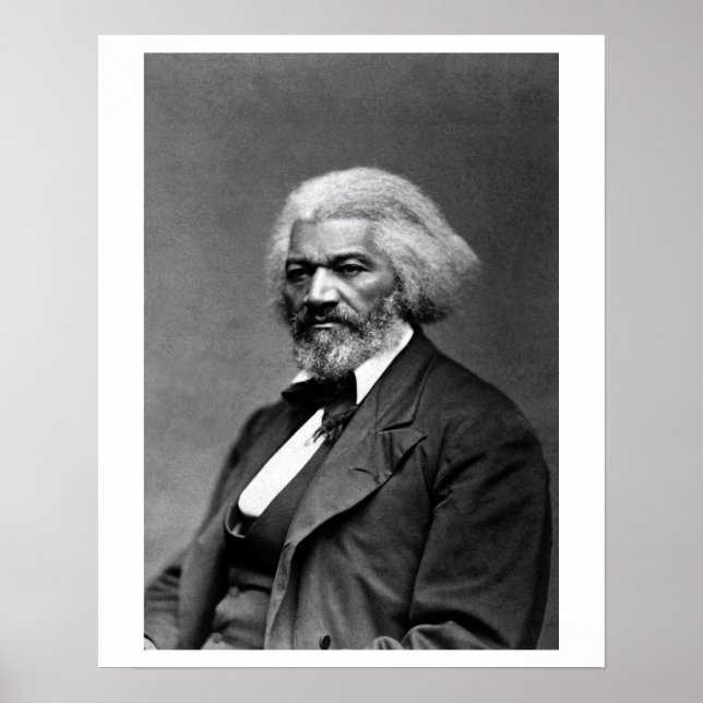 Affiche Portrait photo de Frederick Douglass (Devant)