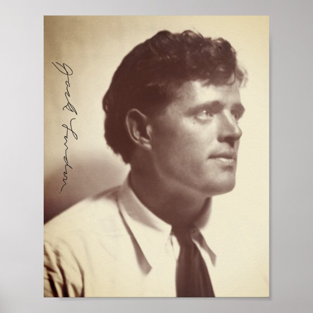 Affiche Portrait photo de Jack London (Devant)