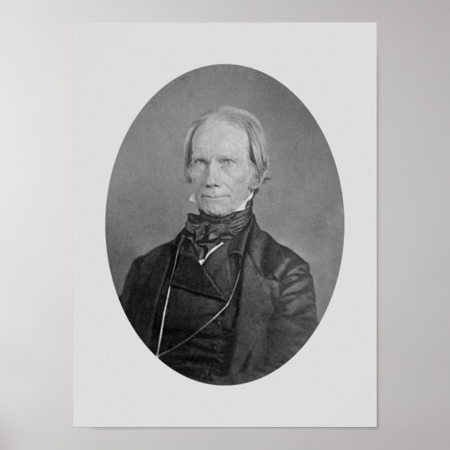 Affiche Portrait photo Henry Clay (Devant)