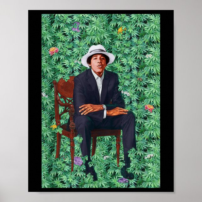 Affiche Portrait présidentiel de Barry Obama (Devant)