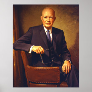 Affiche Portrait présidentiel de Dwight D. Eisenhower