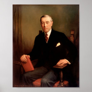 Affiche Portrait présidentiel de Woodrow Wilson