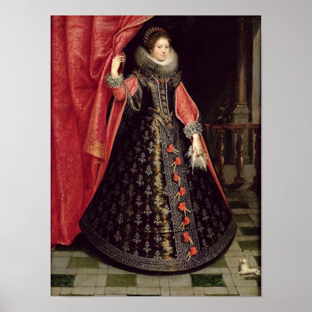 Affiche Portrait presumed to be Henrietta Maria of (Devant)