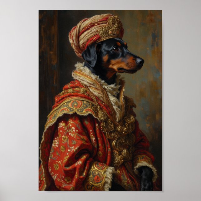 Affiche Portrait Royal Azawakh (Devant)