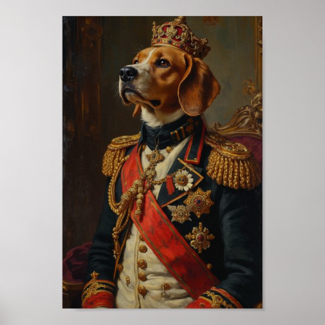 Affiche Portrait Royal Beagle (Devant)
