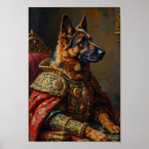 Affiche Portrait Royal de Berger Allemand