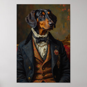 Affiche Portrait Royal de Bluetick Coonhound