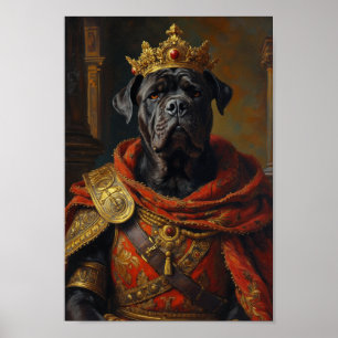 Affiche Portrait Royal de Cane Corso