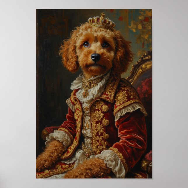 Affiche Portrait Royal de Cockapoo (Devant)