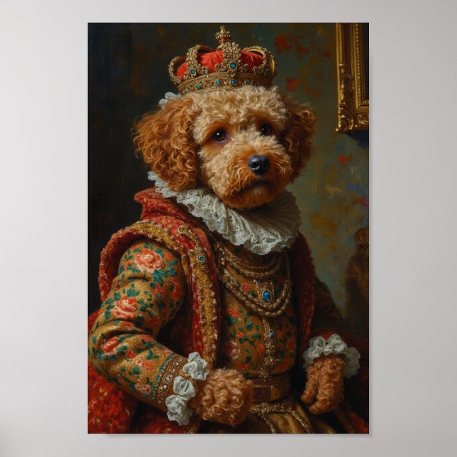 Affiche Portrait Royal de Lagotto Romagnolo (Devant)