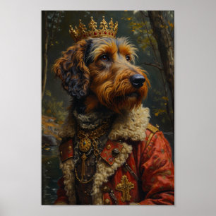 Affiche Portrait Royal de Lévrier Otterhound