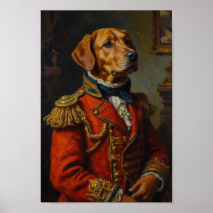 Affiche Portrait Royal de Retriever de la Baie de Chesapea