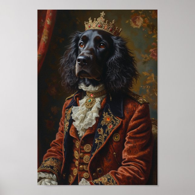 Affiche Portrait Royal de Setter Anglais (Devant)