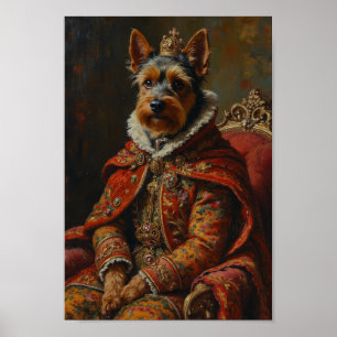 Affiche Portrait Royal de Terrier Tchèque